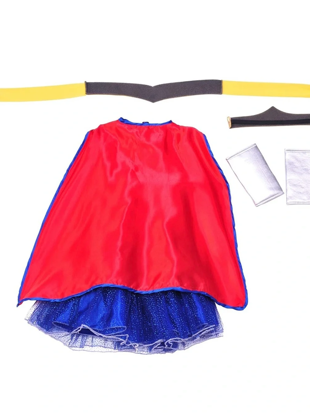 Wonder Woman Costume Tutu Dress for Kids, Girl's Small (4-6)